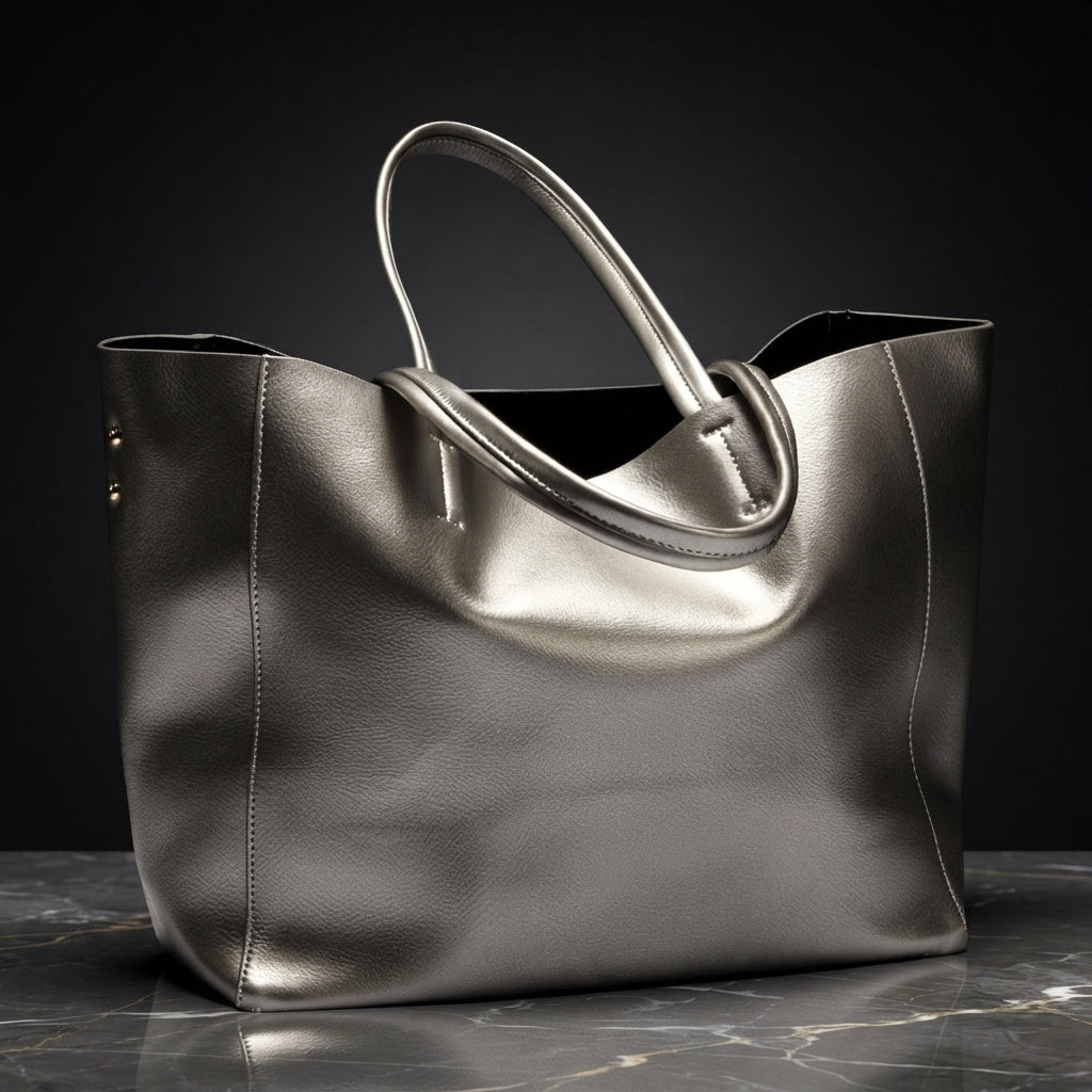 Luxe Leather Tote: Timeless & Sophisticated