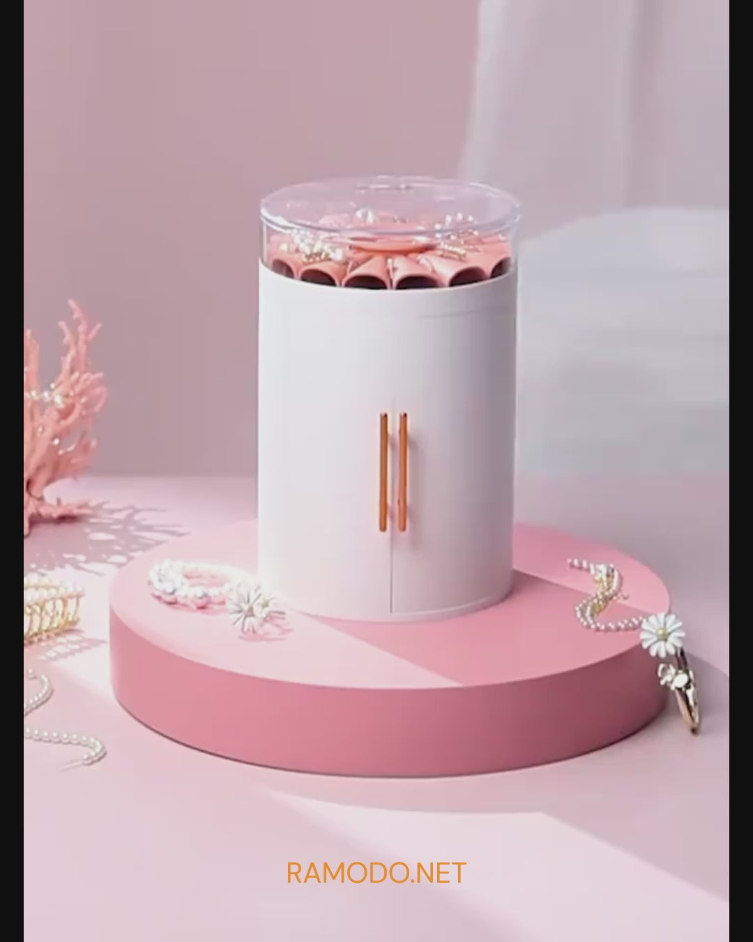 FLORET TREASURE 5-Tier Rotating Jewelry Organizer | RAMODO JEWELRY