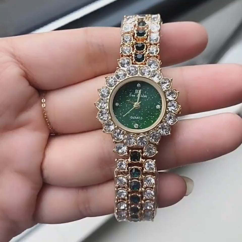 DIAMOND DIVA Multicolor Crystal Watch Set Video