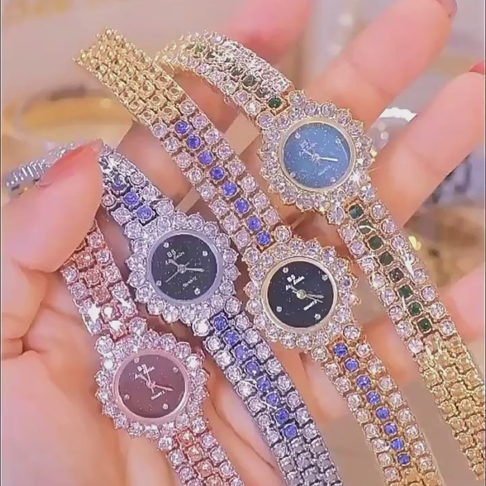 DIAMOND DIVA Multicolor Crystal Watch Set Video